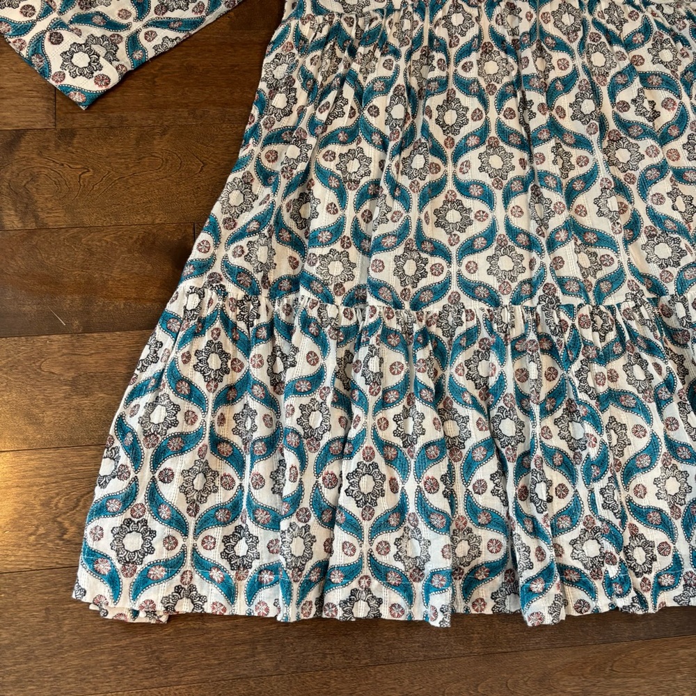 Roberta Roller Rabbit Elegant Blue Patterned Dres… - image 6